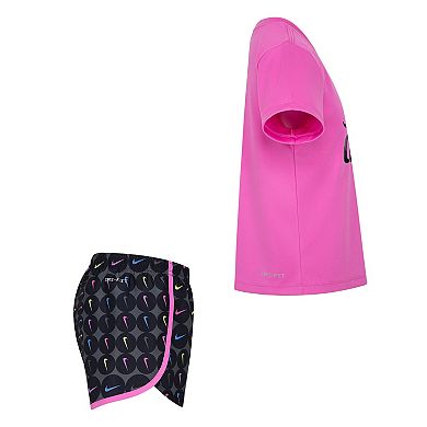 Girls 4-6x Nike Dri-FIT "Just Do It." T-shirt and Sprinter Shorts 2-Piece Set