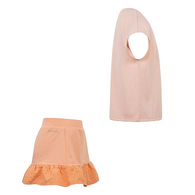 Girls 4-6x Nike Sunny Swoosh T-shirt & Dri-FIT Skort 2-Piece Set