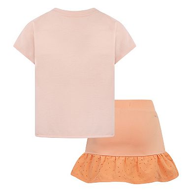 Girls 4-6x Nike Sunny Swoosh T-shirt & Dri-FIT Skort 2-Piece Set