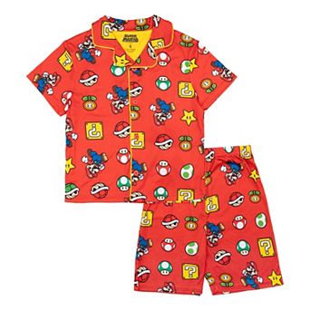 Boys 4-10 Nintendo Super Mario Classic 2 pc Pajama Top & Pajama Shorts Set
