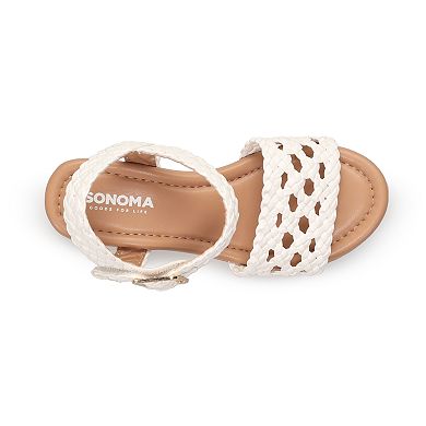Sonoma Goods For Life® Girls' Crochet Espadrille Wedge Sandals