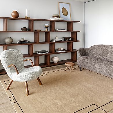 RugsUSA Nile Bordered Wool-Blend Area Rug