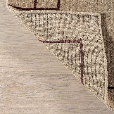 RugsUSA Nile Bordered Wool-Blend Area Rug