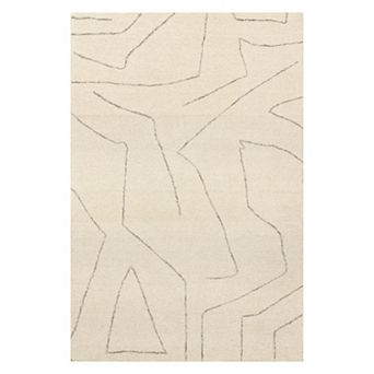 RugsUSA Mulholland Textured Wool Area Rug Area Rug