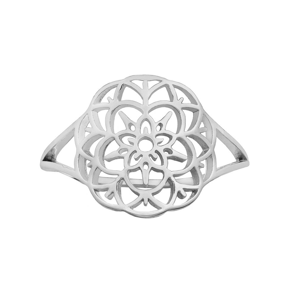 LC Lauren Conrad Large Floral Filigree Ring
