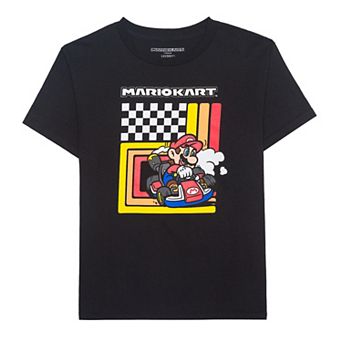 Boys 8-20 Super Mario Mariokart Stripes Graphic Tee