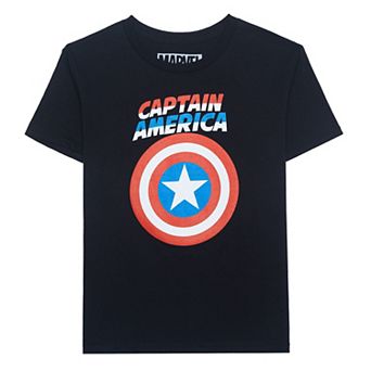 Boys 8-20 Captain America Comic Shield Graphic Tee