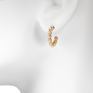 LC Lauren Conrad 5-Pack Pave and Faux Pearl Stud Earring Set
