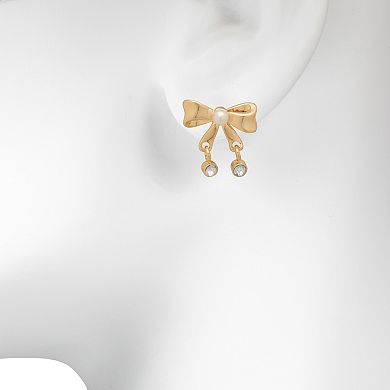 LC Lauren Conrad Simple Bow Stud Earrings