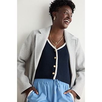 Women's LC Lauren Conrad V-Neck Cropped Sweater Vest