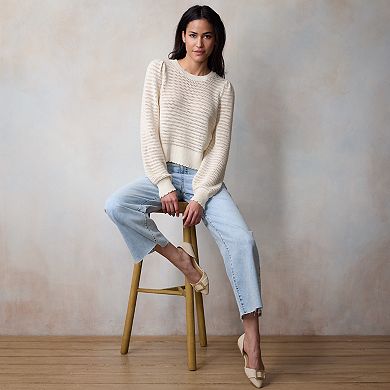 Women's LC Lauren Conrad Bow Open Back Pullover Sweater