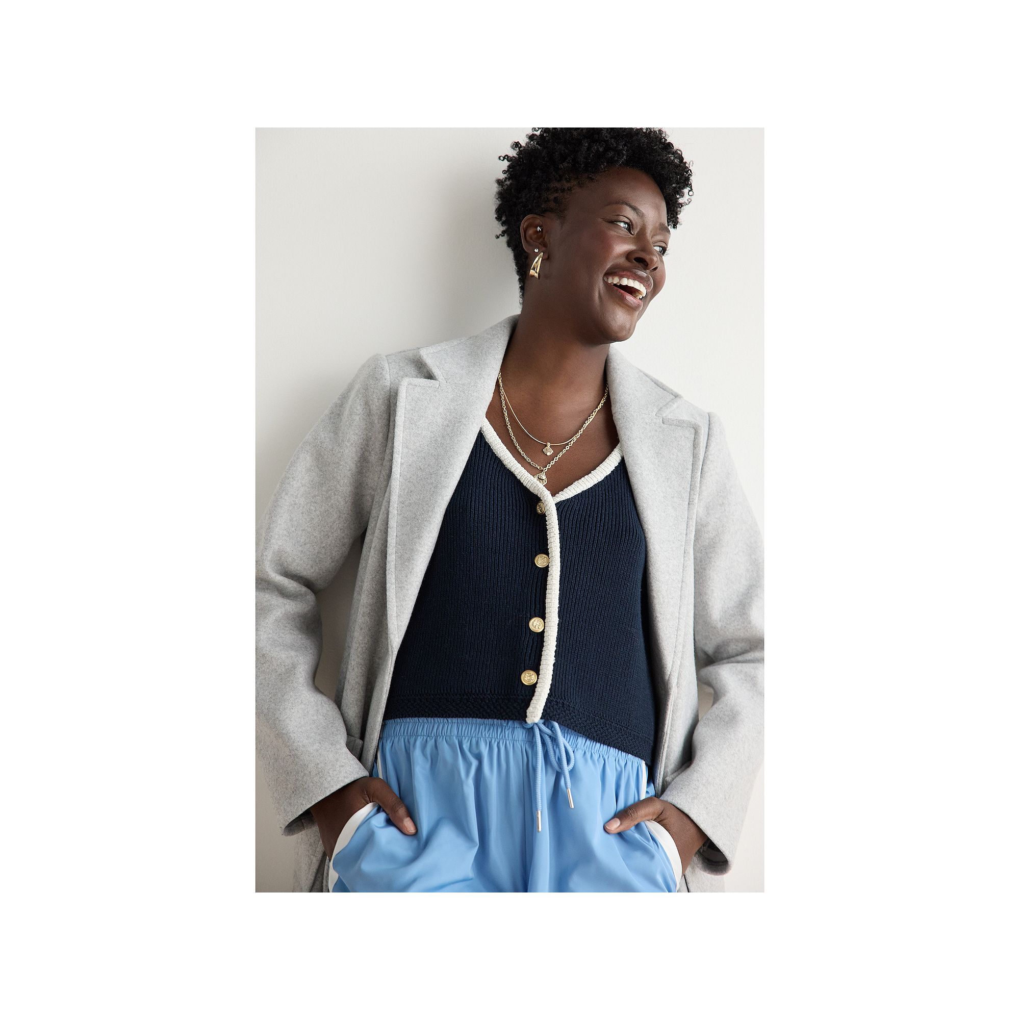 Petite LC Lauren Conrad V-Neck Sweater Vest, Womens, Size: XL Petite, Blue