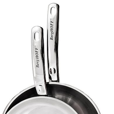BergHOFF Belly Shape 12-pc. Stainless Steel Cookware Set with Glass Lids