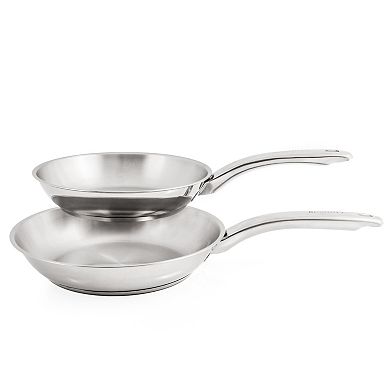 BergHOFF Belly Shape 12-pc. Stainless Steel Cookware Set with Glass Lids