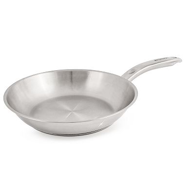 BergHOFF Belly Shape 3-pc. Stainless Steel Frypan & Saucepan Cookware Set with Glass Lid