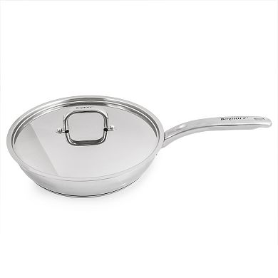 BergHOFF Belly Shape 3-pc. Stainless Steel Skillet & Saucepan Cookware Set with Stainless Steel Lids