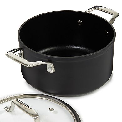 BergHOFF Essentials 10-pc. Nonstick Hard Anodized Cookware Set With Glass Lid