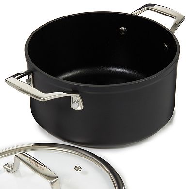BergHOFF Essentials 5-pc. Nonstick Hard Anodized Cookware Set For Two With Glass Lid