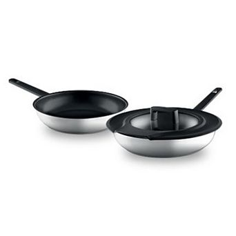 BergHOFF GEM 3 pc Downdraft Stainless Steel Frypan Set