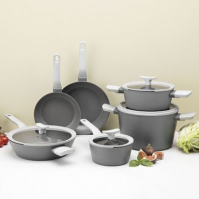 BergHOFF Leo 10-pc. Nonstick Ceramic Cookware Set With Glass Lids