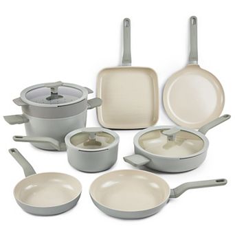 BergHOFF Leo Balance 11 pc Nonstick Aluminum Cookware Set with Glass Lids