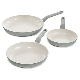 BergHOFF Balance 3 pc Nonstick Sage Ceramic Frying Pan Set