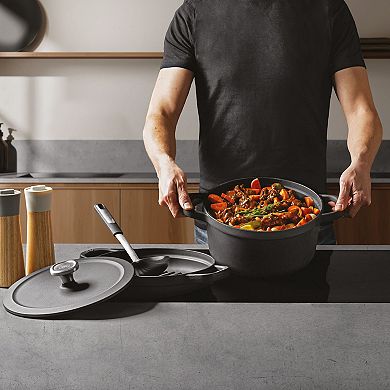 BergHOFF Leo Graphite 3 pc Enamel Cast Iron Cookware Set