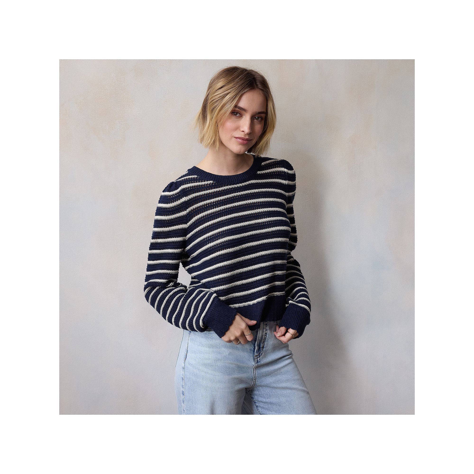 Petite LC Lauren Conrad Bow Back Pullover Sweater, Womens, Size: XS Petite