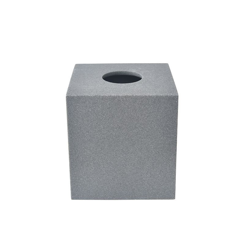 Sonoma Goods For Life® Stone Resin Tissue Box Cover, Dark Gray