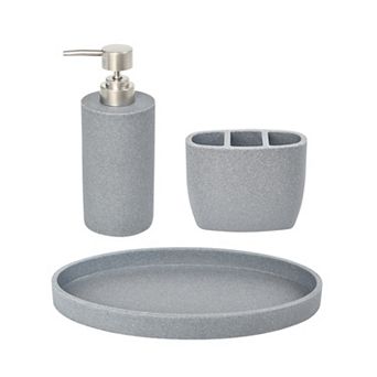 Sonoma Goods For Life® 3 pc Resin Bath Accessories Set
