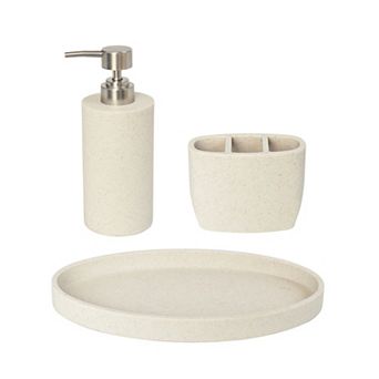 Sonoma Goods For Life® 3 pc Resin Bath Accessories Set
