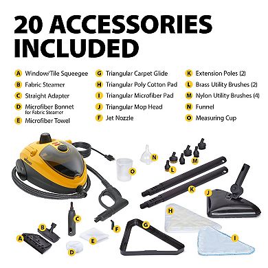 925e Elite Steamer with 20 Accessories