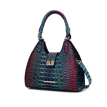 MKF Collection Ava Gradient Faux Crocodile-embossed Women’s Tote Bag by Mia K