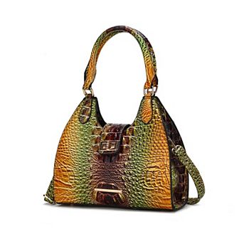 MKF Collection Ava Gradient Faux Crocodile-embossed Women’s Tote Bag by Mia K