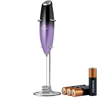 Zulay Kitchen Tornado Whisk Milk Frother with 4 AA Duracell Batteries