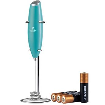 Zulay Kitchen Tornado Whisk Milk Frother with 4 AA Duracell Batteries