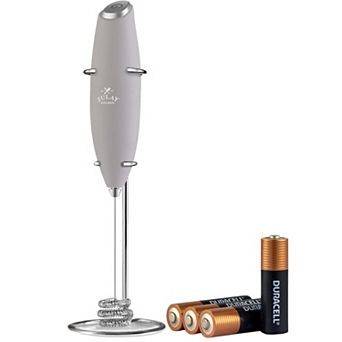 Zulay Kitchen Tornado Whisk Milk Frother with 4 AA Duracell Batteries