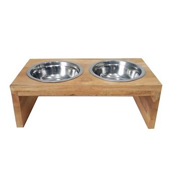 Pet Feeder Stand with 2 Bowls