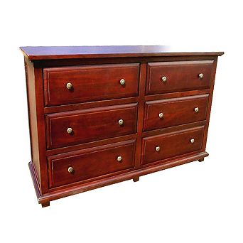 Java Double Dresser       6 Drawer