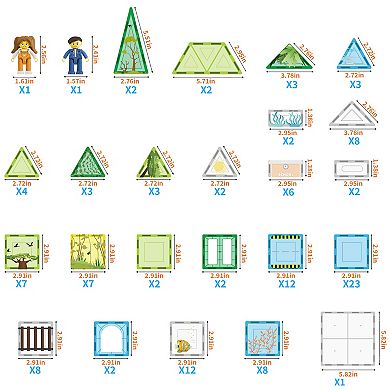 PicassoTiles 150 PC Magnetic Blocks 3-in-1 Aquarium, Safari, and Metro Theme, STEM Toy for Kids 3+