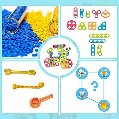 Picassotiles 115 Piece Engineering Construction Toy With Hand Tools