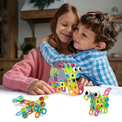 Picassotiles 115 Piece Engineering Construction Toy With Hand Tools