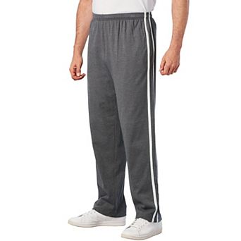 KingSize Men's Big & Tall Lightweight Jersey Side-Striped Sweatpants