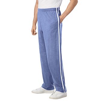KingSize Men's Big & Tall Lightweight Jersey Side-Striped Sweatpants