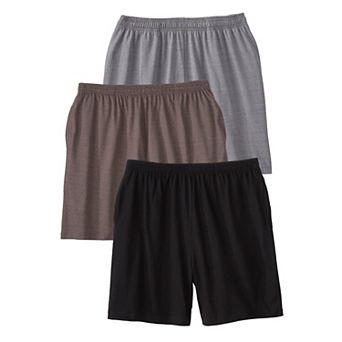 KingSize Men's Big & Tall Lightweight Jersey Shorts 3-Pack