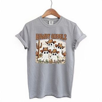 Howdy Ghouls Desert Garment Dyed Tees