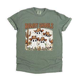 Howdy Ghouls Desert Garment Dyed Tees