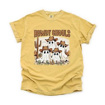 Howdy Ghouls Desert Garment Dyed Tees