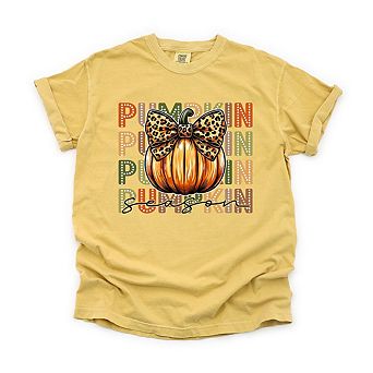 Coquette Pumpkin Season Garment Dyed Tees