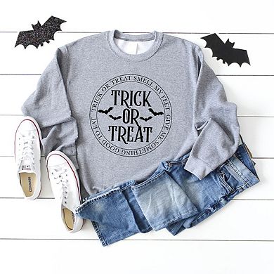 Simply Sage Market Trick Or Treat Circle Sweatshirt